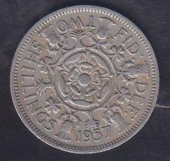 İNGİLTERE 2 ŞİLİNG 1957