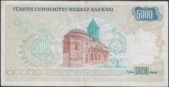 7.Emisyon 1.Tertip 5000 Lira A18 312021 Çok Temiz +