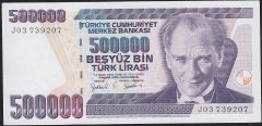 7.Emisyon 4.Tertip 500000 Lira J03 739207 Çilaltı