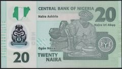 Nijerya 20 Naira 2015 Çilaltı Polymer