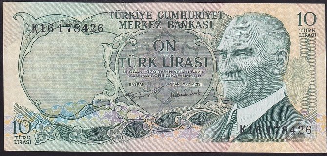 6.EMİSYON 2.TERTİP 10 LİRA K16 178426 ÇİLALTI
