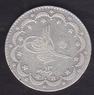 1293 / 13 ABDULHAMİT 5 KURUŞ GÜMÜŞ