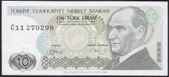 7.Emisyon 1.Tertip 10 Lira C11 270298 Çilaltı Çil