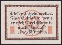 Almanya 10 Pfennig Notgeld 1920 Çil