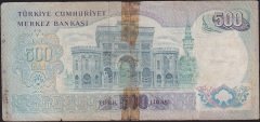 6.Emisyon 2.Tertip 500 Lira L18 021687 Haliyle
