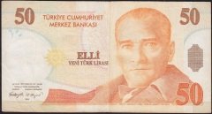 8.Emisyon 50 YTL F56 870667 Çok Temiz
