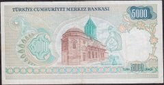 7.Emisyon 1.Tertip 5000 Lira A01 193091 Çok Temiz