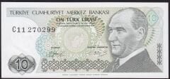 7.Emisyon 1.Tertip 10 Lira C11 270299 Çilaltı Çil