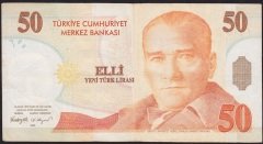 8.Emisyon 50 YTL F74 095033 Çok Temiz