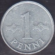 Finlandiya 1 Penni 1973