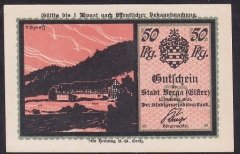 ALMANYA 50 PFENNİNG NOTGELD 1920 ÇİL
