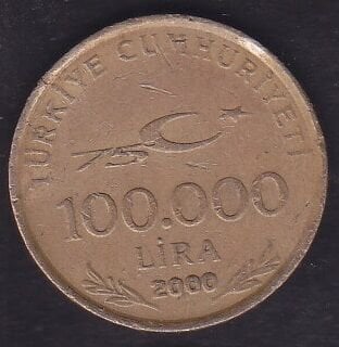 2000 Yılı 100.000 Lira