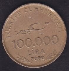 2000 Yılı 100.000 Lira