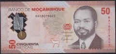 Mozambik 50 Meticais 2024 Çil Polimer