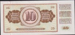 Yugoslavya 10 Dinar 1968 Çilaltı Çil