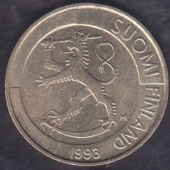 Finlandiya 1 Markka 1993
