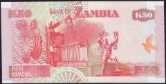 Zambia 50 Kwacha 1992 Çilaltı