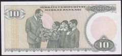 7.Emisyon 2.Tertip 10 Lira D12 801910 Çilaltı