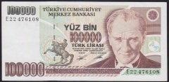 7.EMİSYON 2.TERTİP 100000 LİRA E22 476108 ÇÇT ÇİLALTI
