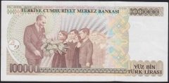 7.EMİSYON 2.TERTİP 100000 LİRA E22 476108 ÇÇT ÇİLALTI