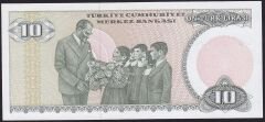 7.Emisyon 1.Tertip 10 Lira C04 307962 Çil