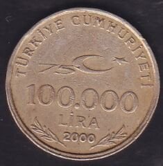 2000 Yılı 100.000 Lira