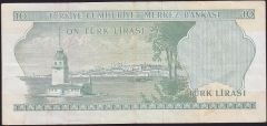 6.Emisyon 2.Tertip 10 Lira I85 146916 Çok temiz+