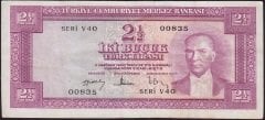 5.Emisyon 3.Tertip 2.5 Lira V40 00835 Çok Temiz +