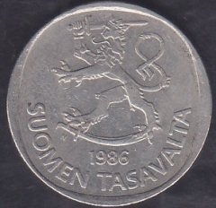 Finlandiya 1 Markka 1986