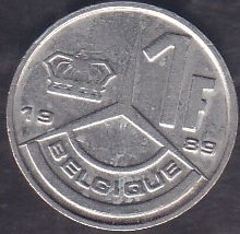 Belçika 1 Frank 1989