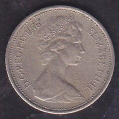 İNGİLTERE 5 PENCE 1975