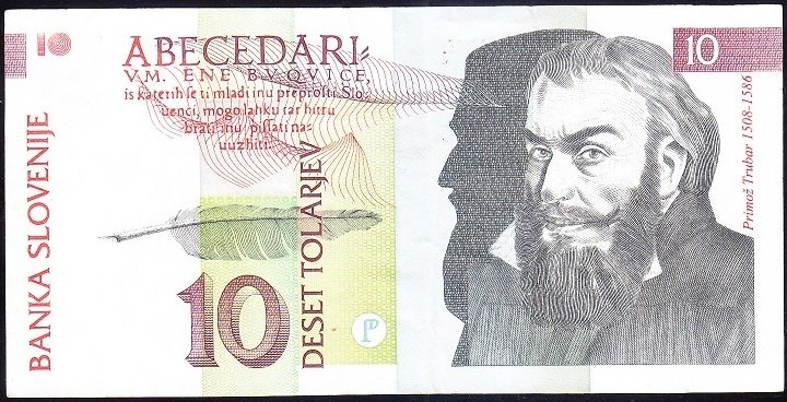 Slovenya 10 Tolarjev 1992 Çok Temiz +