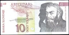 Slovenya 10 Tolarjev 1992 Çok Temiz +