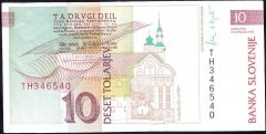 Slovenya 10 Tolarjev 1992 Çok Temiz +
