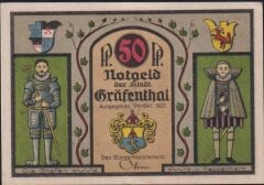 Almanya 50 Pfennig Notgeld 1921 Çil