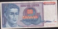 Yugoslavya 500000 Dinar 1993 Çok Temiz ( ZA 0666612 )
