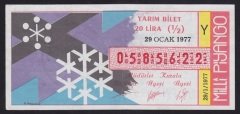1977 29 OCAK YARIM BİLET