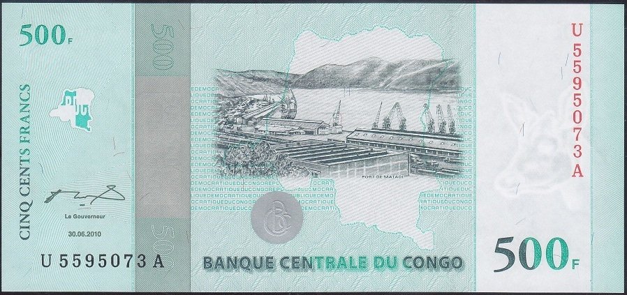 Kongo 500 Frank 2010 Çil Hatıra Pick 100