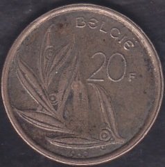 Belçika 20 Frank 1980