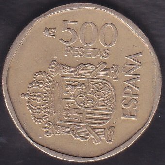 İSPANYA 500 PESETAS 1987