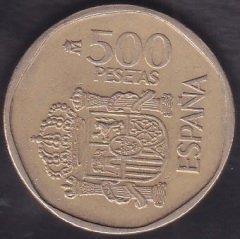 İSPANYA 500 PESETAS 1987