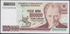 7.EMİSYON 2.TERTİP 100000 LİRA E65 820031 ÇÇT ÇİLALTI