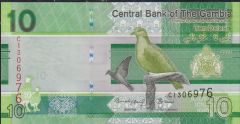Gambia 10 Dalasis 2023 Çil Pick 38c