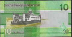 Gambia 10 Dalasis 2023 Çil Pick 38c