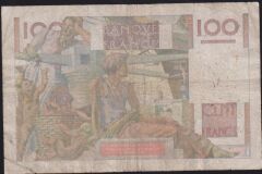 Fransa 100 Frank 1949 Çok Temiz