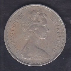 İNGİLTERE 5 PENCE 1969