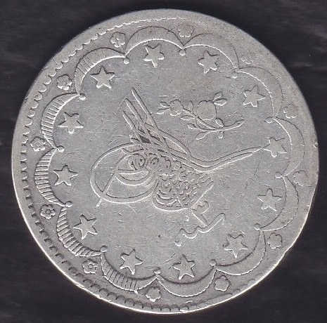 1293 / 3 ABDULHAMİT 20 KURUŞ GÜMÜŞ