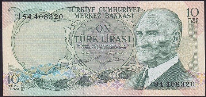 6.EMİSYON 2.TERTİP 10 LİRA I84 408320 ÇİLALTI ÇİL