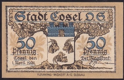 ALMANYA 50 PFENNİNG NOTGELD 1921 ÇİL