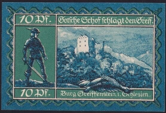 Almanya 10 Pfennig Notgeld 1920 Çil